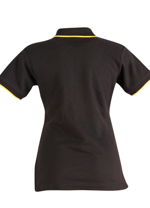 Womens Poly / Cotton Contrast Pique Short Sleeve Polo (WS-PS48A)