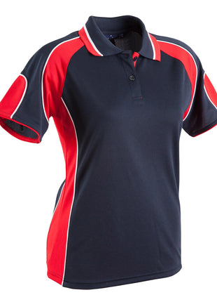 Womens CoolDry® Contrast Polo With Sleeve Panel (WS-PS62-BL)