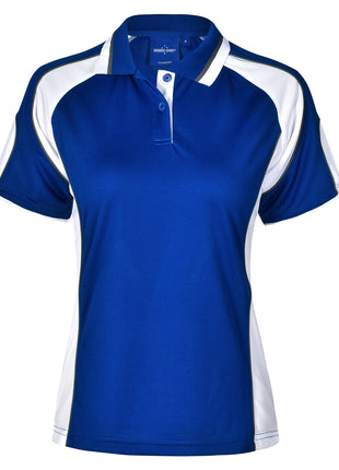 Womens CoolDry® Contrast Polo With Sleeve Panel (WS-PS62-BL)