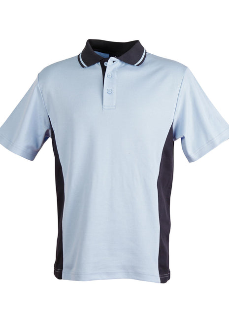 Mens TrueDry® Contrast Short Sleeve Polo (WS-PS73-BL)