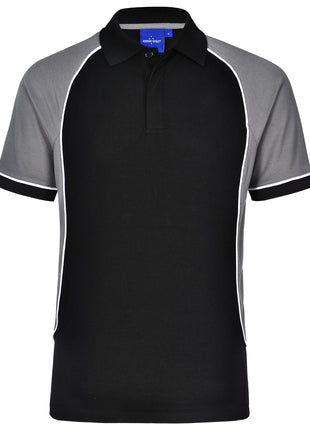Mens TrueDry® Tri-Colour Short Sleeve Pique Polo (WS-PS77)
