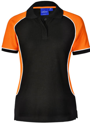 Womens TrueDry® Tri-Colour Short Sleeve Pique Polo (WS-PS78)