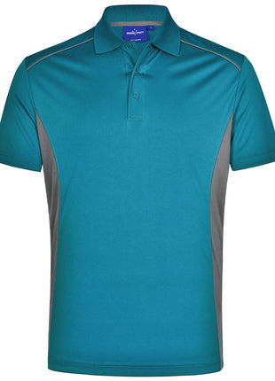 Mens CoolDry® Short Sleeve Contrast Interlock Polo (WS-PS79-BL