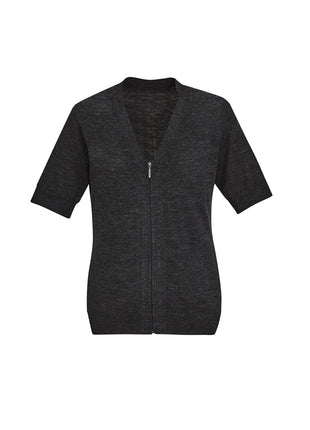 Womens Zip Front Short Sleeve Knit (BZ-CK962LC)