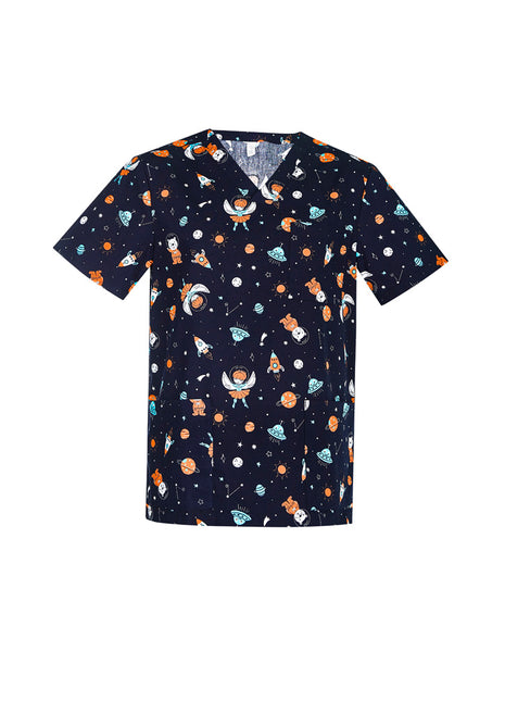 Space Party Mens Scrub Top (BZ-CST148MS)