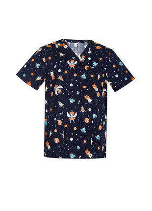 Space Party Mens Scrub Top (BZ-CST148MS)