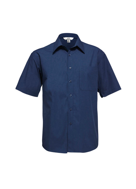 Mens Micro Check Short Sleeve Shirt (BZ-SH817)