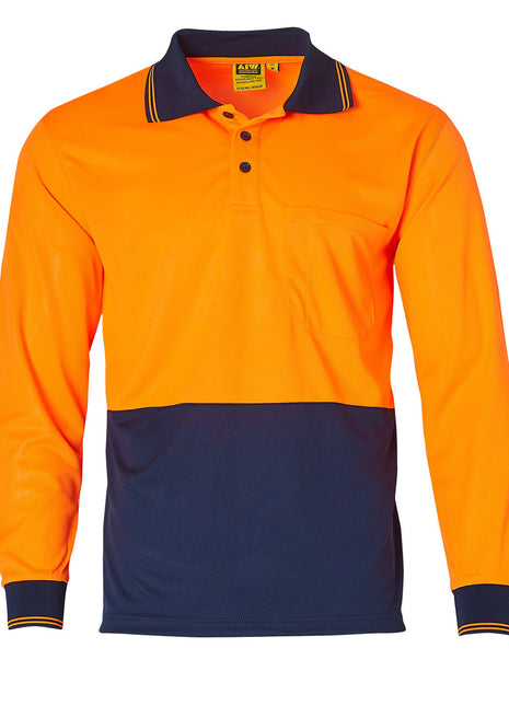 Hi Vis CoolDry® Safety Polo Long Sleeve (WS-SW05CD)