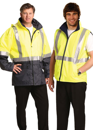 Hi Vis Three In One Safety Jacket With 3M® Tapes (WS-SW20A)