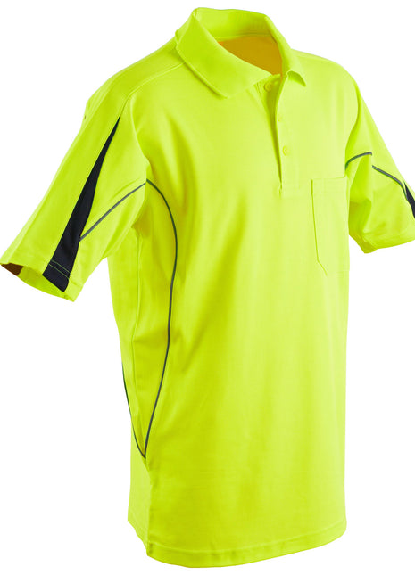 Mens Fashion Hi Vis Short Sleeve Polo (WS-SW25A)