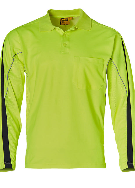 Mens TrueDry® Long Sleeve Hi Vis Polo (WS-SW33A)