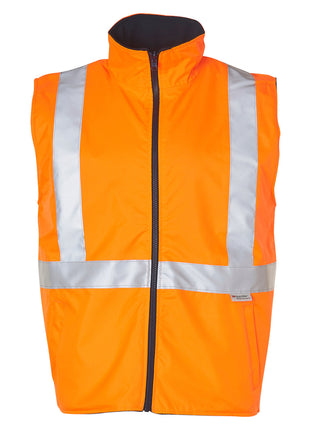 Hi Vis Reversible Safety Vest With X Pattern 3M® Tapes (WS-SW37)