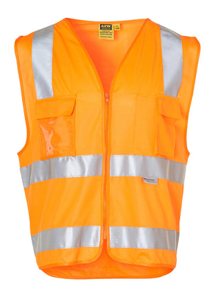 Hi Vis Safety Vest With ID Pocket & Reflective Tapes (WS-SW42)