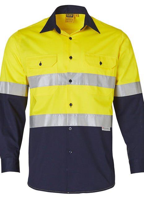 Hi VIs Cotton Drill Shirt 3M® Tape (WS-SW60)