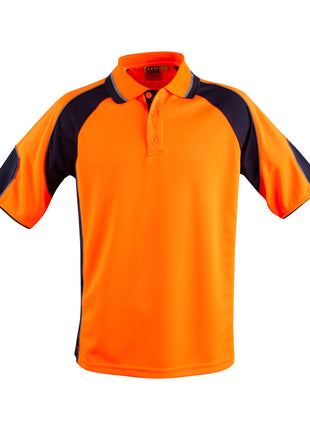 Mens Hi Vis CoolDry® Contrast Polo With Sleeve Panels (WS-SW61)