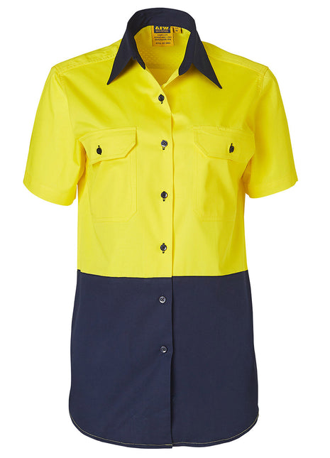 Womens Hi Vis Short Sleeve Safety Shirt (WS-SW63)