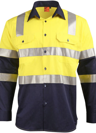 Biomotion Two Tone Safety Shirt With X Tape (WS-SW70)