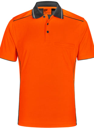 Hi Vis Bamboo Charcoal Vented Short Sleeve Polo (WS-SW79)