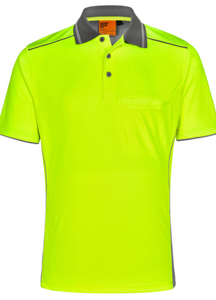 Hi Vis Bamboo Charcoal Vented Short Sleeve Polo (WS-SW79)