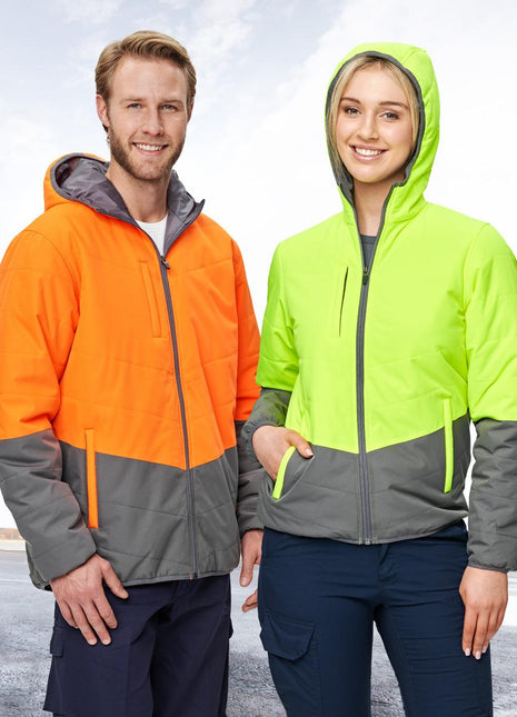 Hi Vis Quilted Two Tone Safety Jacket (WS-SW80)