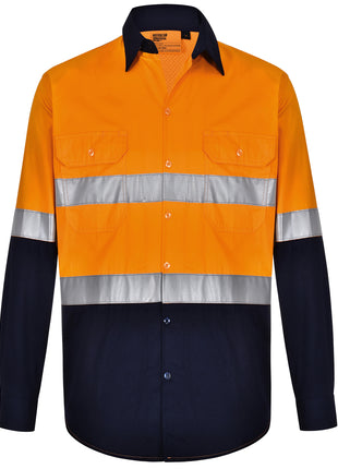 Hi Vis Cool-Breeze Safety Long Sleeve Shirt (Generic Tape) (WS-SW82)