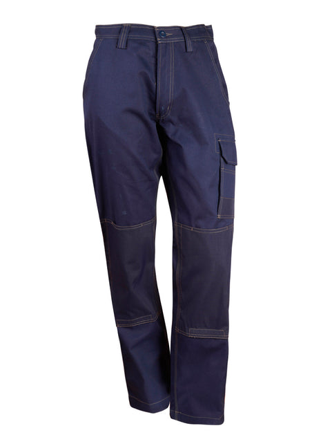 WP28 - UNISEX COTTON STRETCH DRILL CUFFED WORK PANTS - Online Workwear