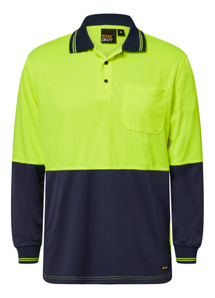Hi Vis Long Sleeve Micromesh Polo Shirt with Pocket (NC-WSP202)