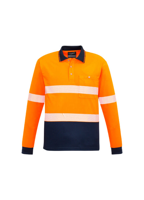 Unisex Hi Vis Segmented L/S Polo - Hoop Taped (BZ-ZH530)