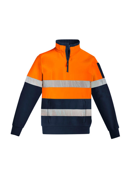Mens Hi Vis 1/4 Zip Pullover - Hoop Taped (BZ-ZT567)