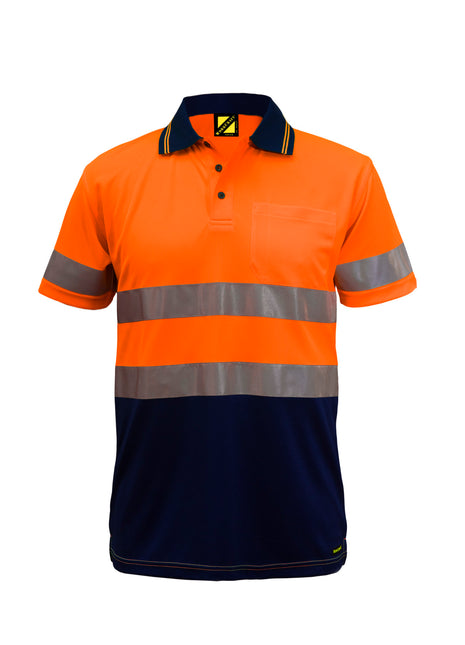 Hi Vis Short Sleeve Micromesh Polo Shirt with Pocket and Reflective Tape (NC-WSP410)